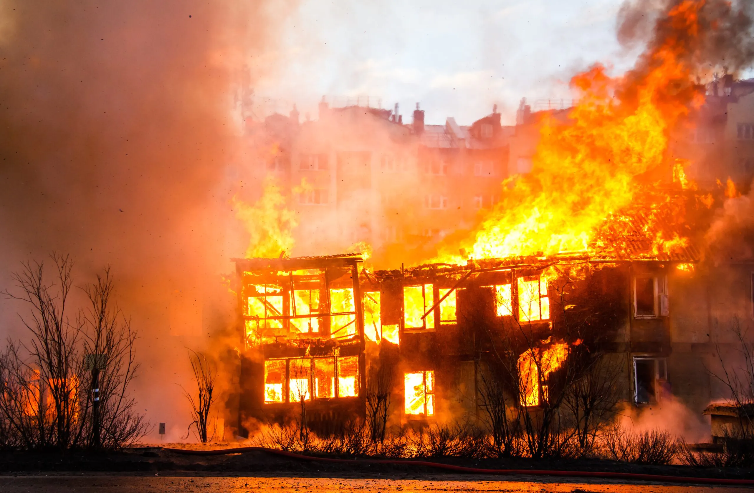 the house burned to the ground